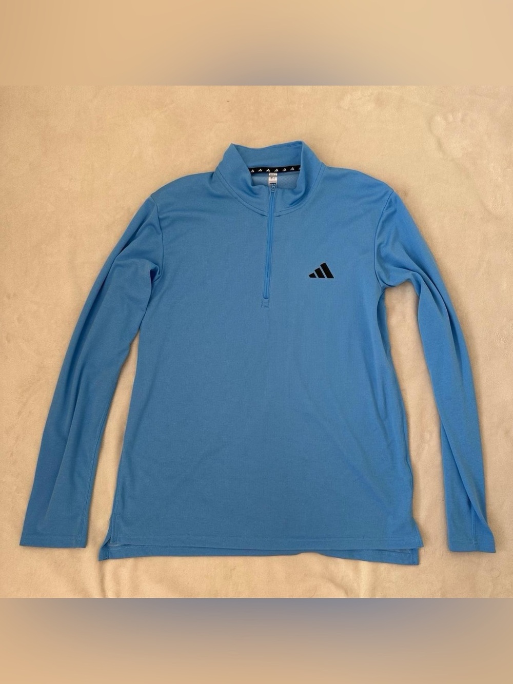 Blue Men's Adidas AEROREADY Quarter Zip